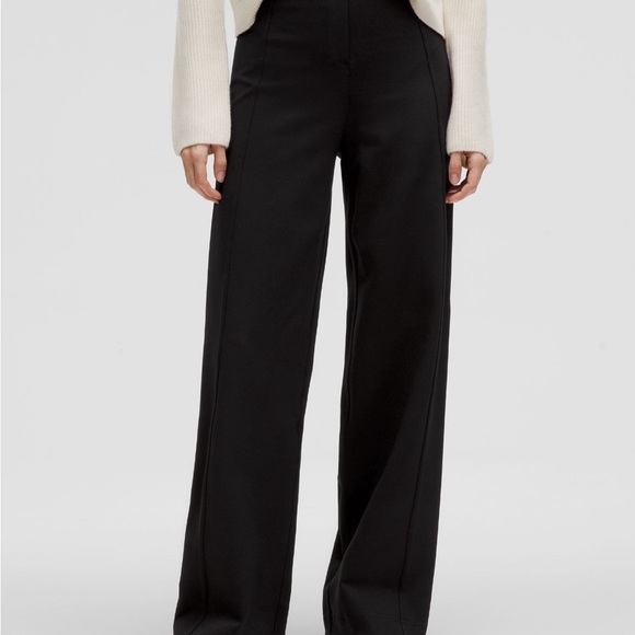 lululemon athletica Pants - lululemon athletica Black Wide Leg Pants EUC